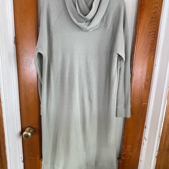Eddie Bauer waffle knit lounge dress w/hood XL - Picture 4 of 8